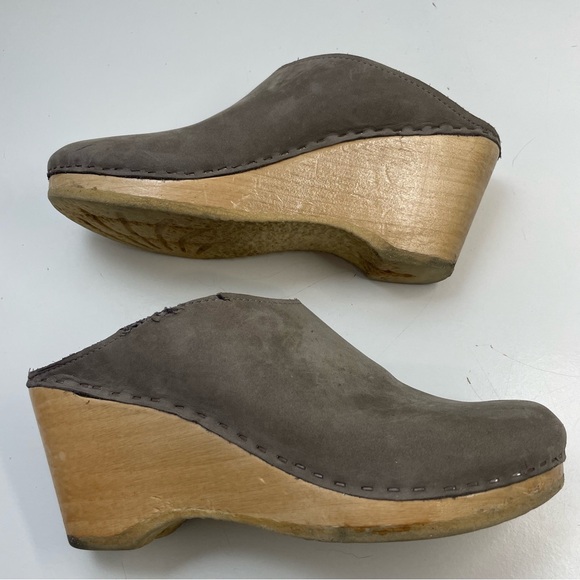 No.6 New School Clog on Wedge in Gray size 39EU Handmade in the U.S. - Picture 3 of 12